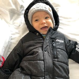 Puffer pram snowsuit